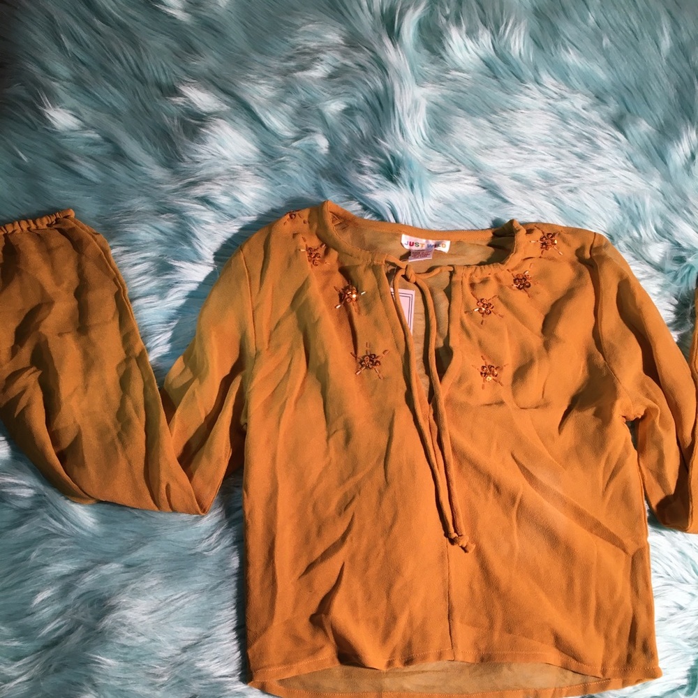 MLNY Top /Brown /Size medium/100% Cotton